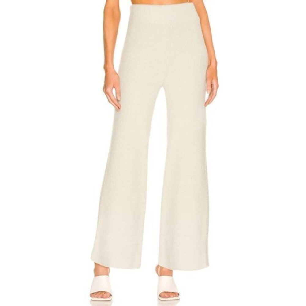 L'Academie Aarya Knit Pant in Moss Gray